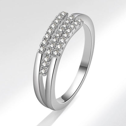 ADJUSTABLE THREE-LAYER DIAMOND RING