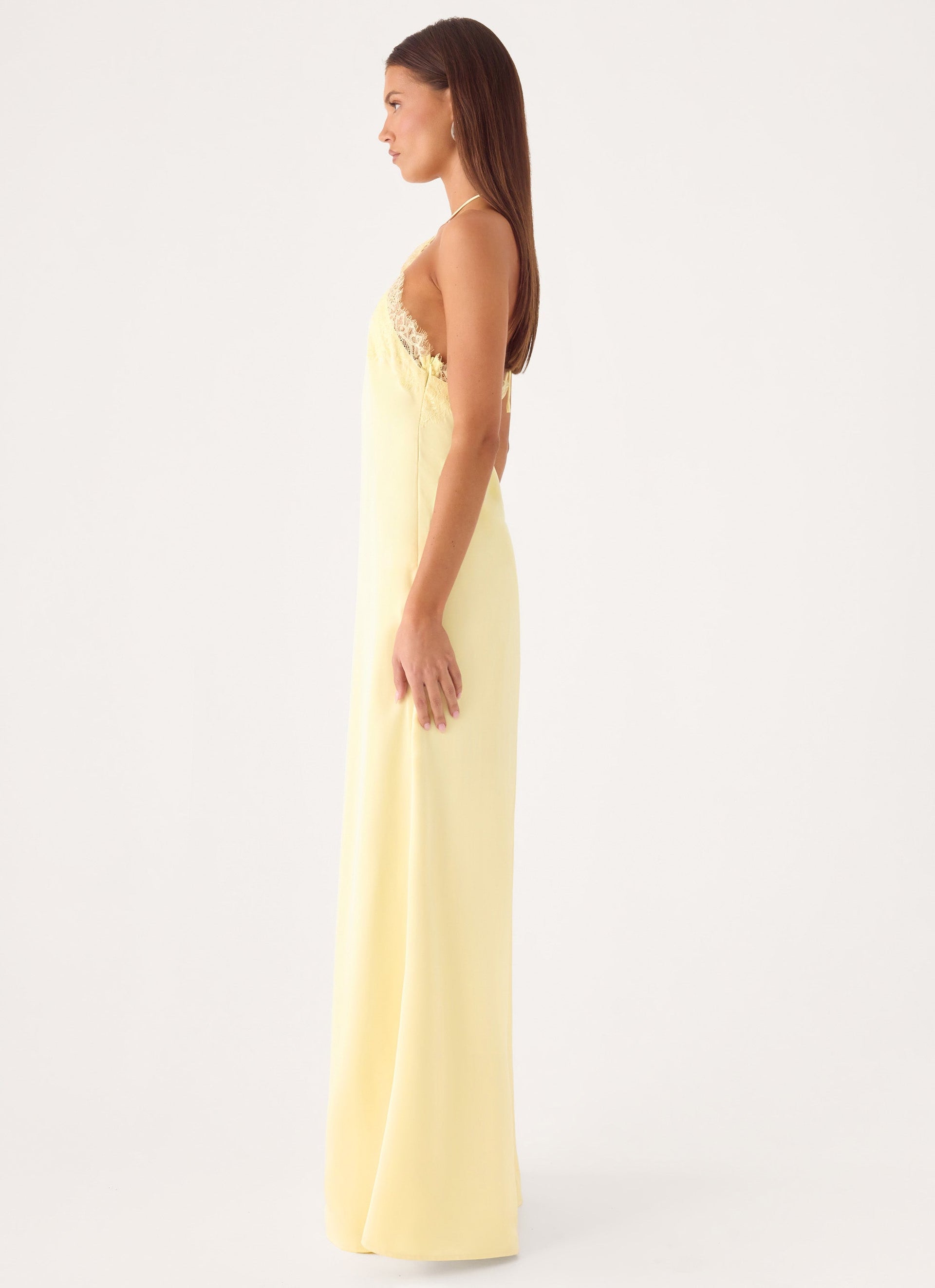 Samaria Halter Maxi Dress - Yellow
