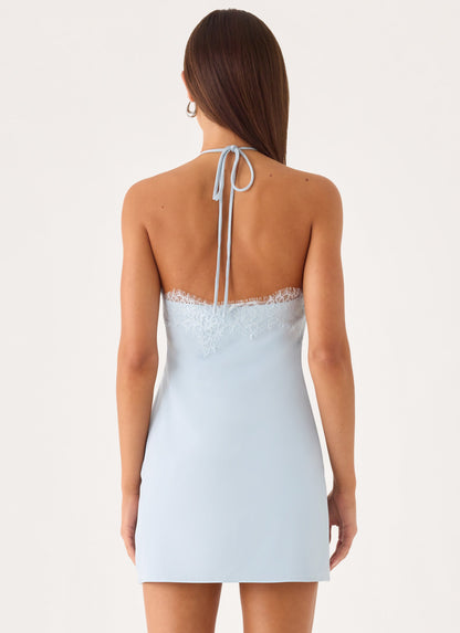 Samaria Halter Mini Dress - Mint
