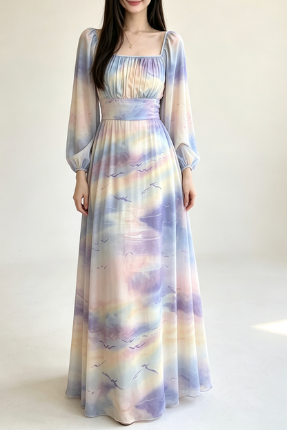 Breathable Two-Way Wear Eco Recycled Cotton Dress - gradient