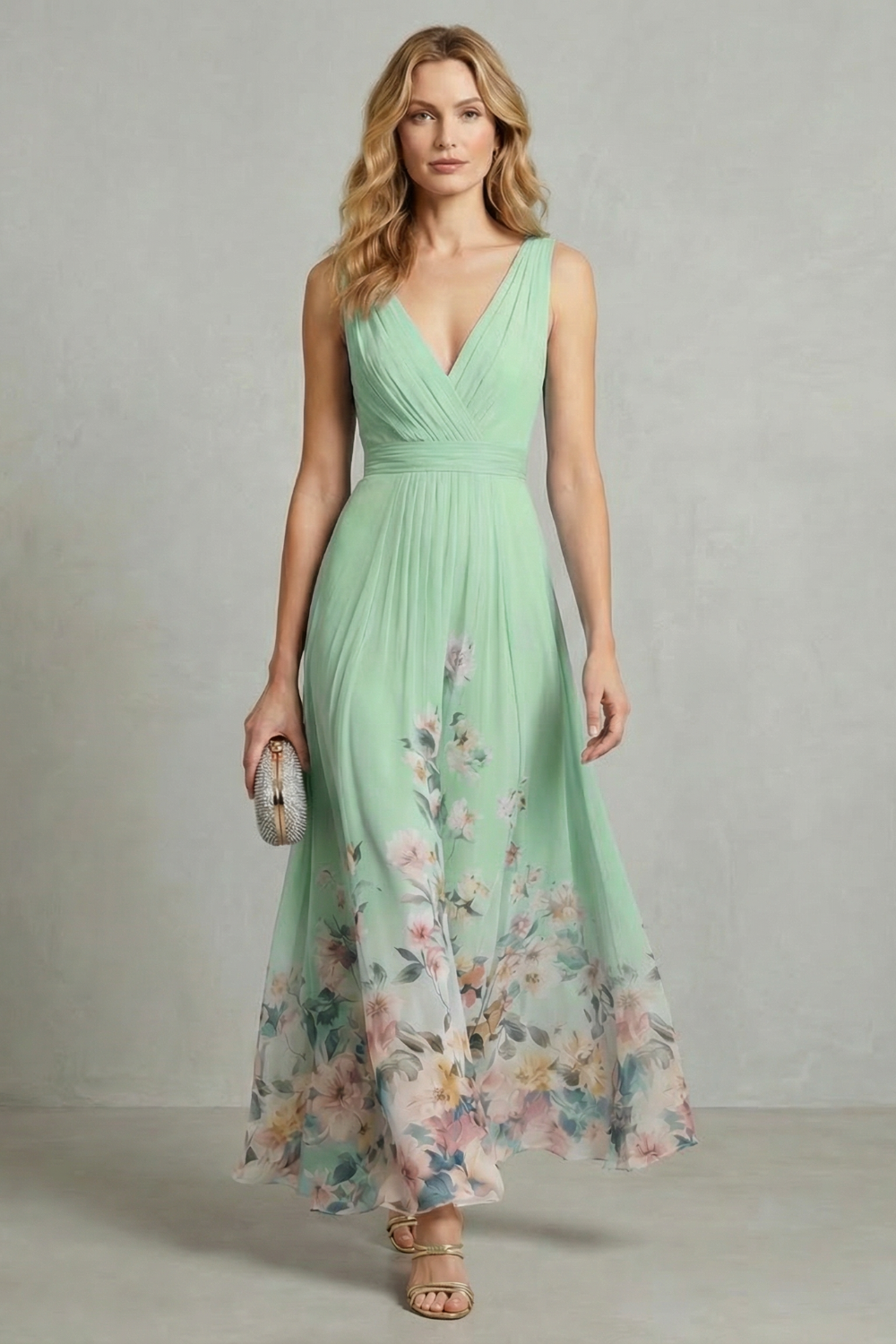 Serelisse – Romantic floral ombre – Maxi dress