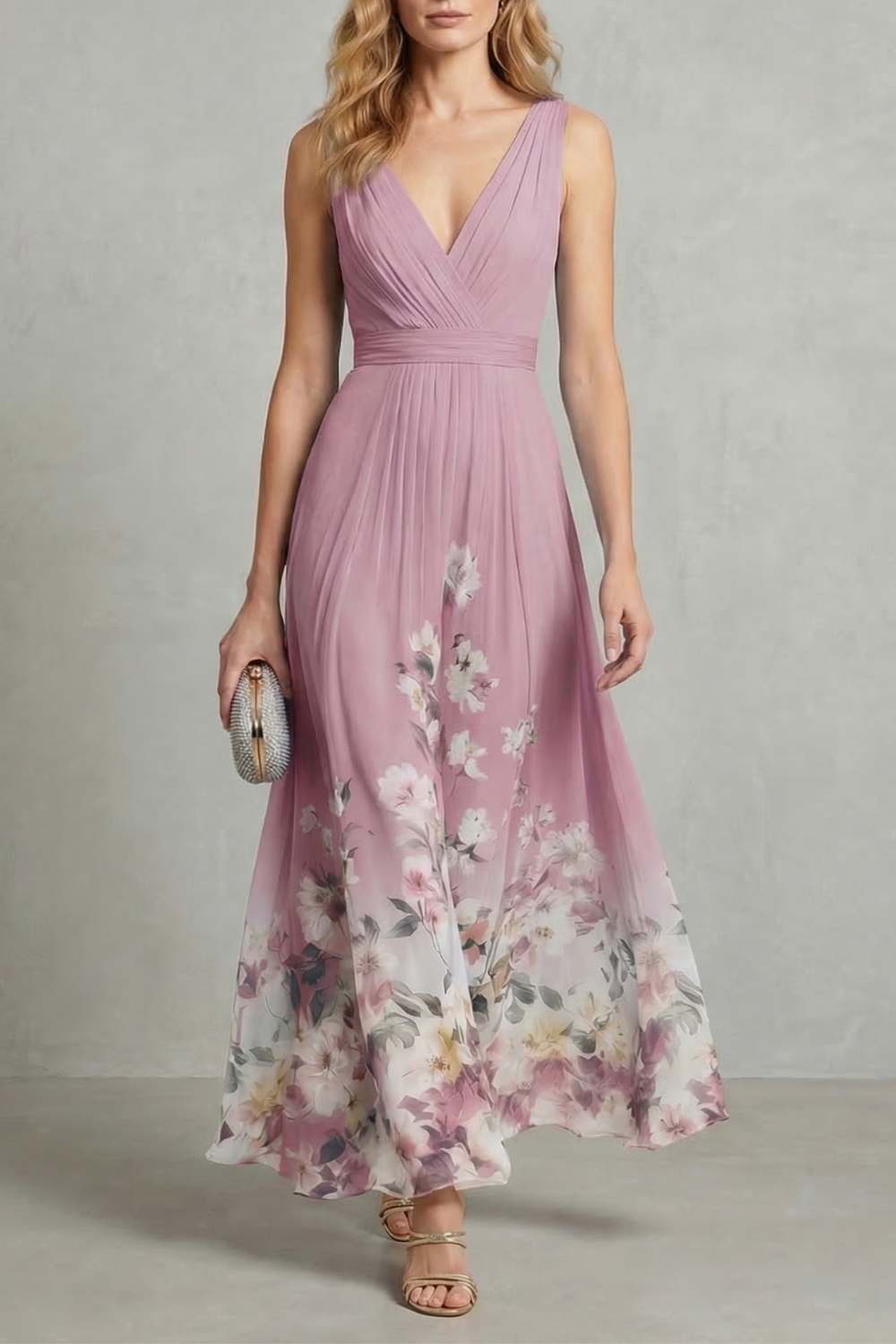 Serelisse – Romantic floral ombre – Maxi dress