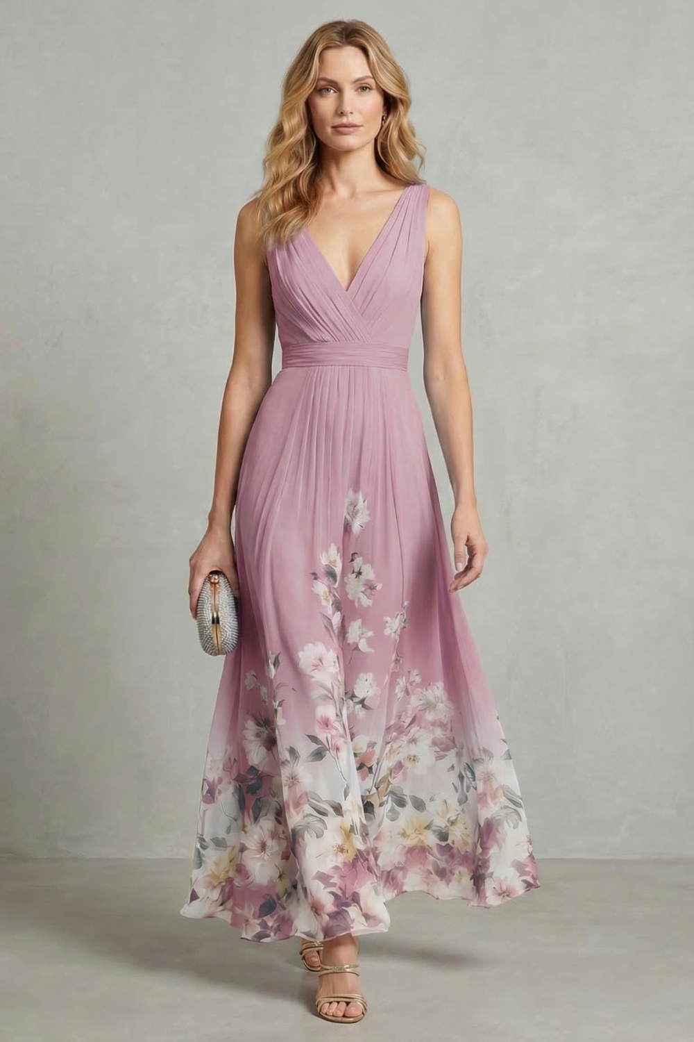 Serelisse – Romantic floral ombre – Maxi dress