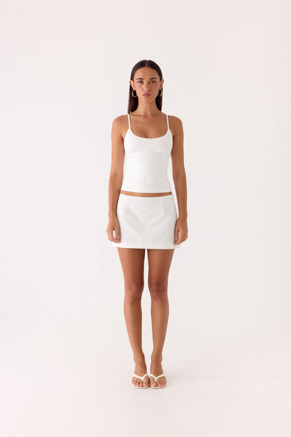 Sofia Mini Skirt - White