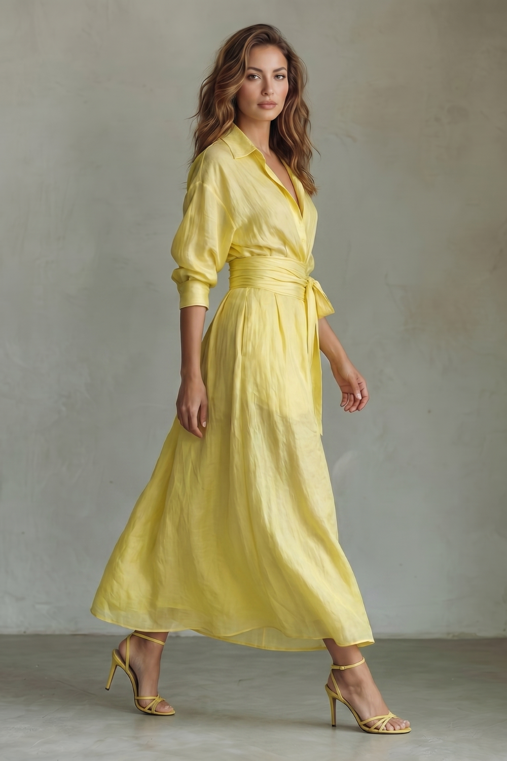 Solevera – Belted breezy elegance – Maxi dress