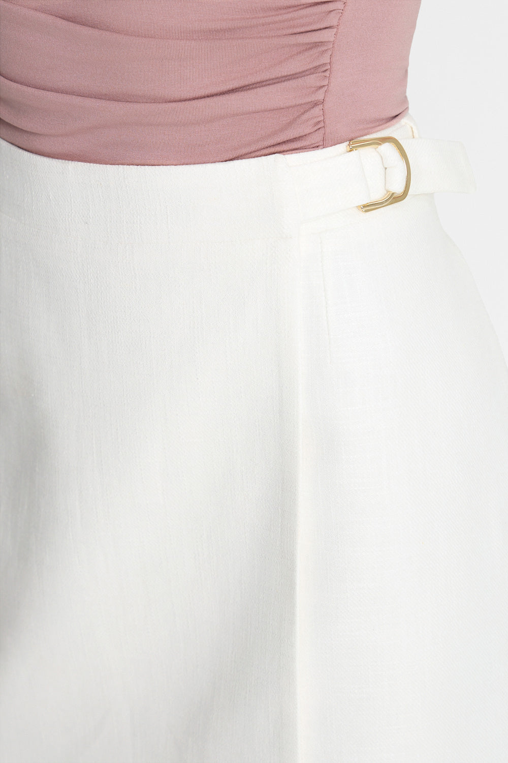 Miss Honest Off-White Skirt