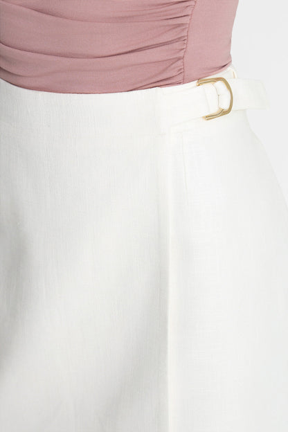 Miss Honest Off-White Skirt