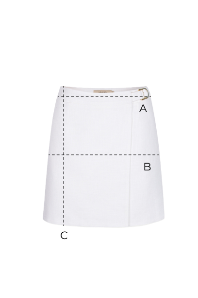 Miss Honest Off-White Skirt
