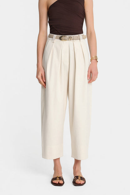 Miss Elan Creme Trousers