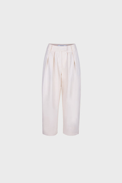 Miss Elan Creme Trousers