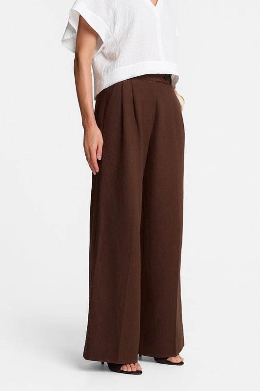 Miss Notte Chocolate Trousers