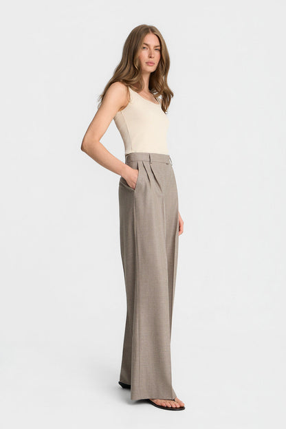 Miss Vienna Taupe Trousers