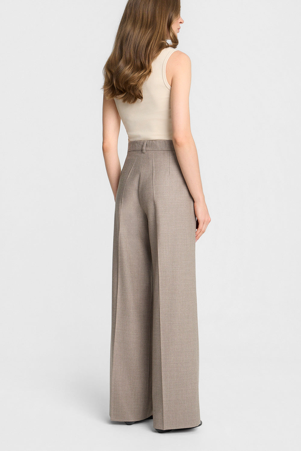 Miss Vienna Taupe Trousers