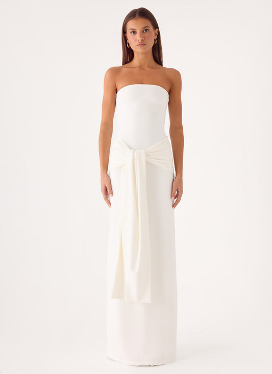 Stole My Heart Maxi Dress - White