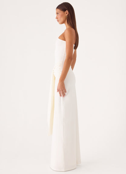 Stole My Heart Maxi Dress - White