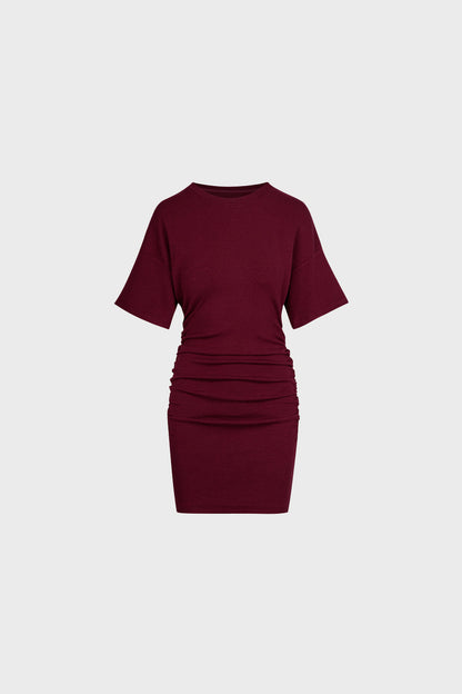 Miss Capri Burgundy Dress