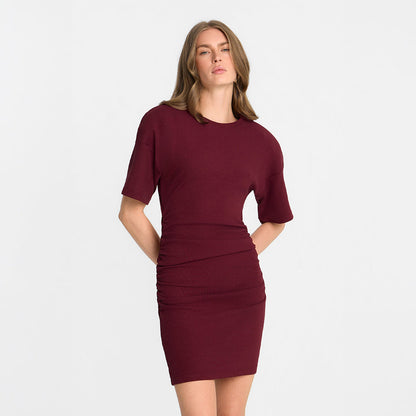 Miss Capri Burgundy Dress