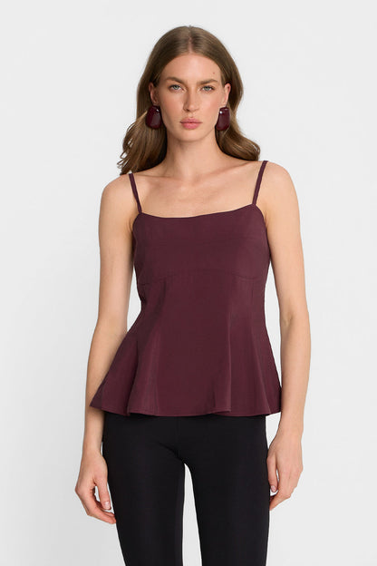 Miss Coco Burgundy Top