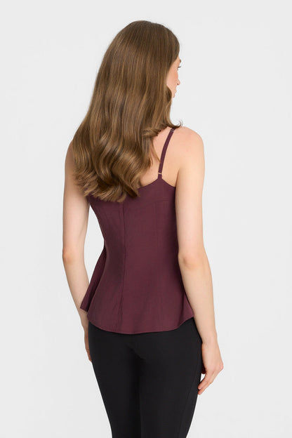 Miss Coco Burgundy Top