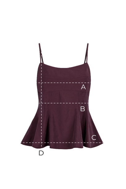 Miss Coco Burgundy Top