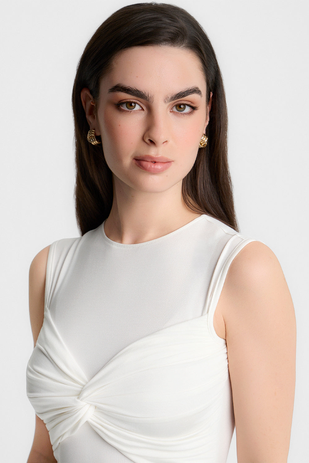 Top Miss Draped Off-White