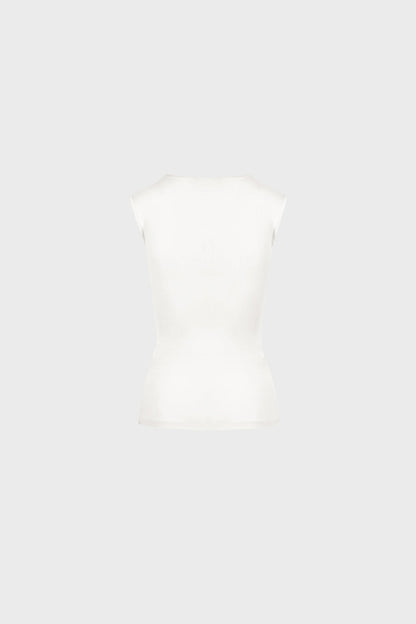 Top Miss Draped Off-White