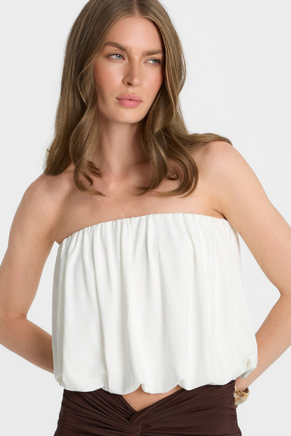 Miss Luna Off-White Top
