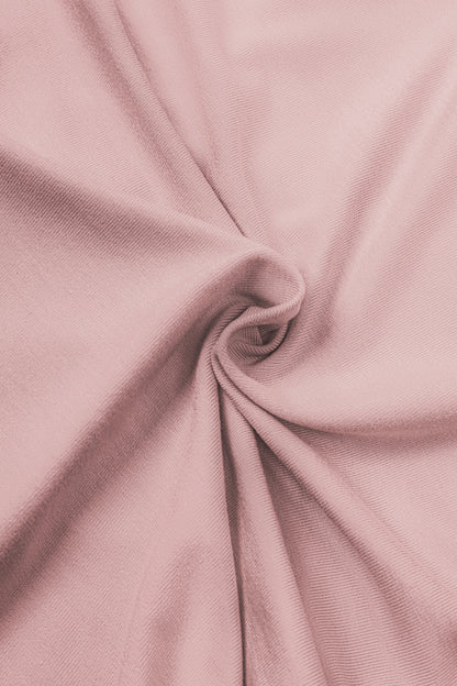 Miss Sculptural Long-Sleeved Top in Dusty Pink