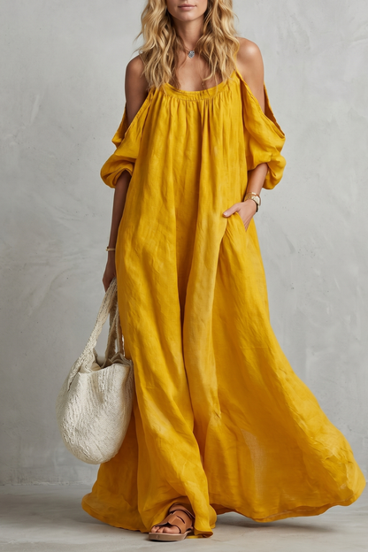 Velmira – Flowing bohemian silhouette – Maxi dress