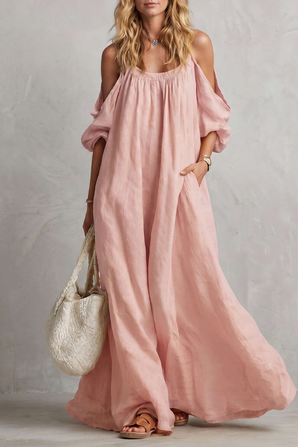 Velmira – Flowing bohemian silhouette – Maxi dress