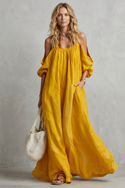 Velmira – Flowing bohemian silhouette – Maxi dress