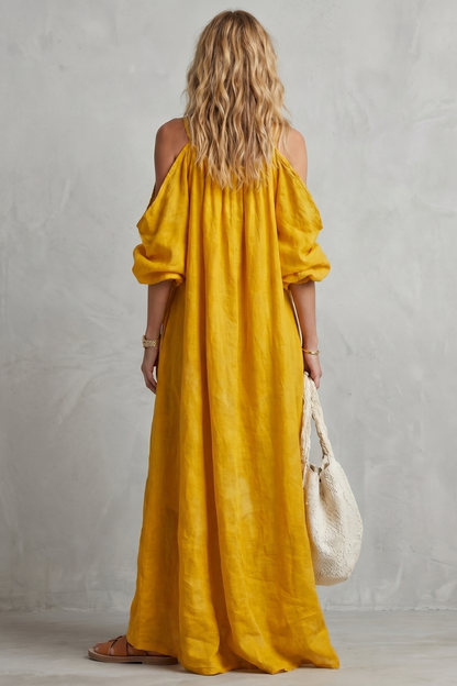Velmira – Flowing bohemian silhouette – Maxi dress