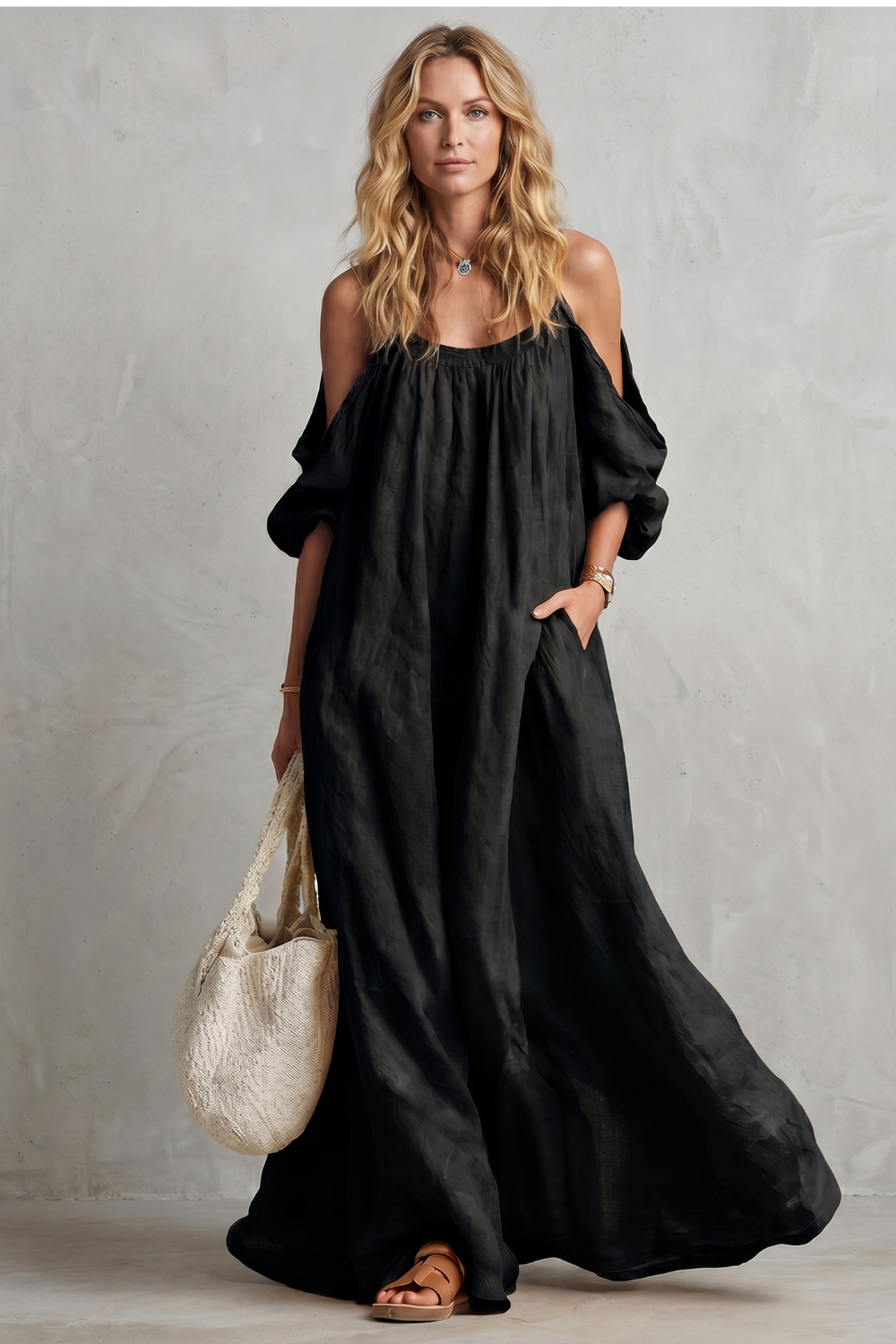 Velmira – Flowing bohemian silhouette – Maxi dress