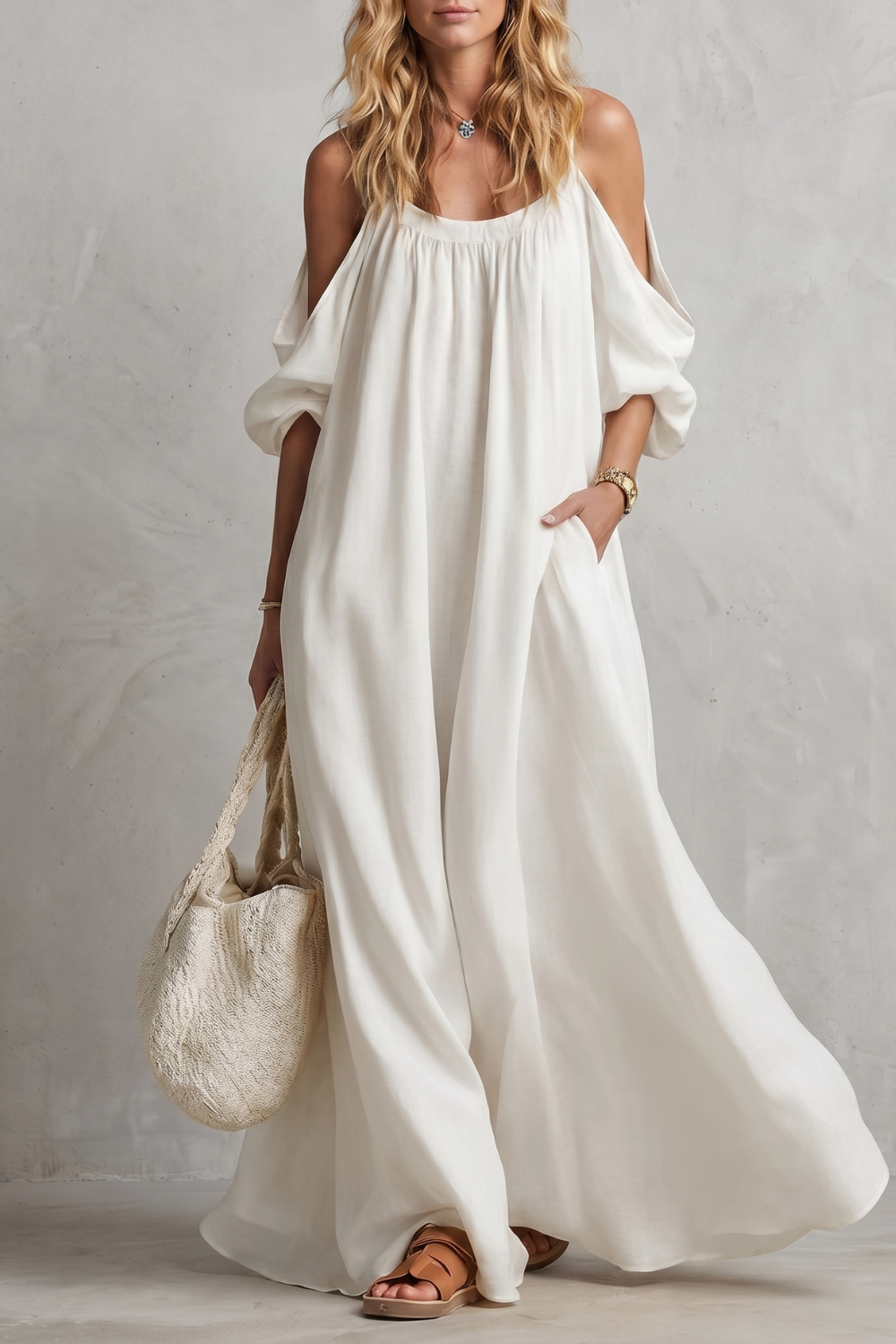 Velmira – Flowing bohemian silhouette – Maxi dress