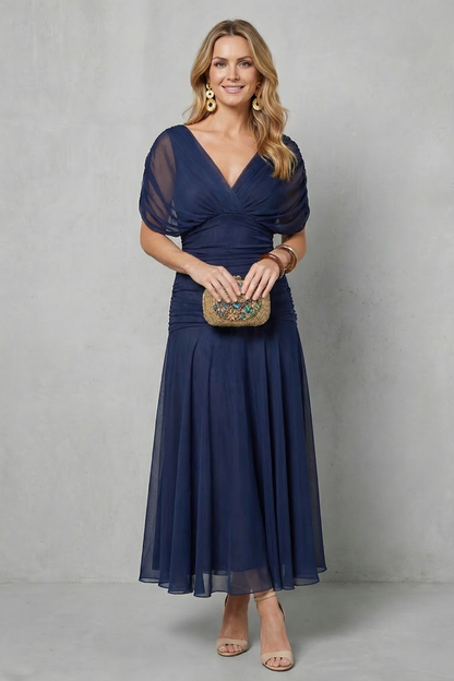 Verdelisse – Draped floral flow – Maxi dress