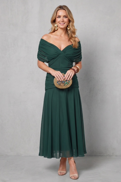 Verdelisse – Draped floral flow – Maxi dress