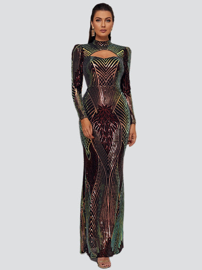 Turtleneck Cut Out Dress