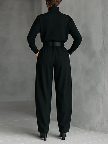 Lisa™ | Black 2-Piece Set with Belt