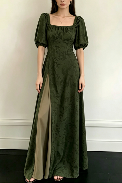 Breathable Two-Way Wear Eco Recycled Cotton Dress - Olive Green