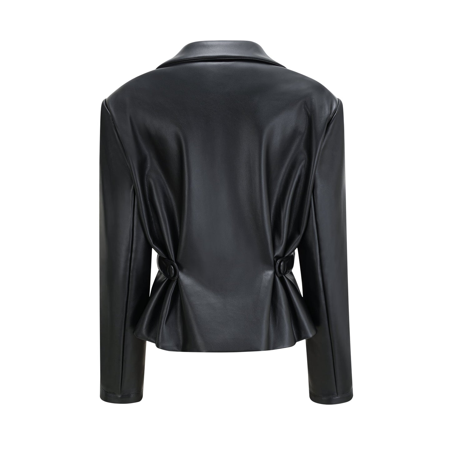 Calista black leather jacket