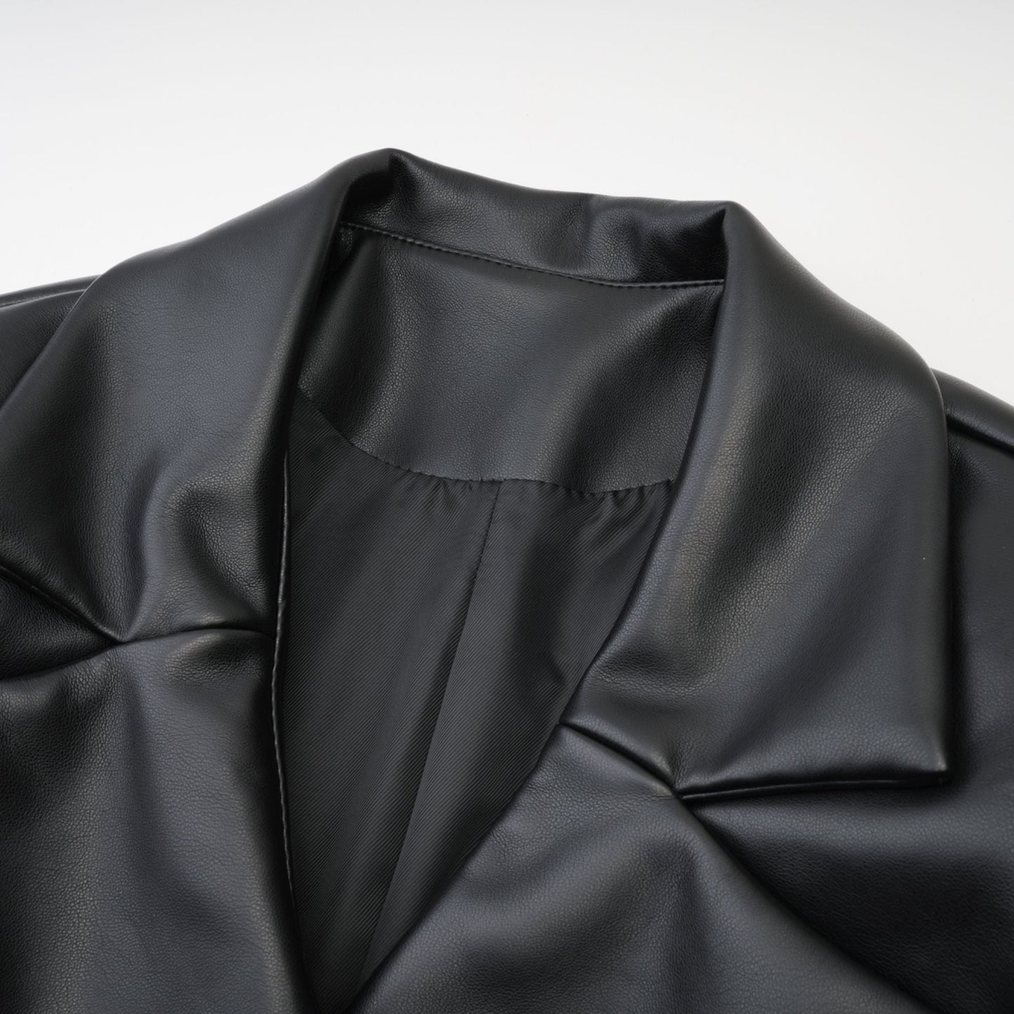 Calista black leather jacket