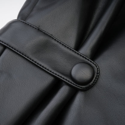 Calista black leather jacket