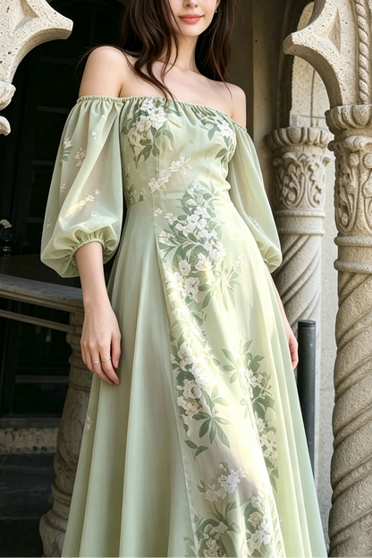 Breathable Two-Way Wear Eco Recycled Cotton Dress - Light Green
