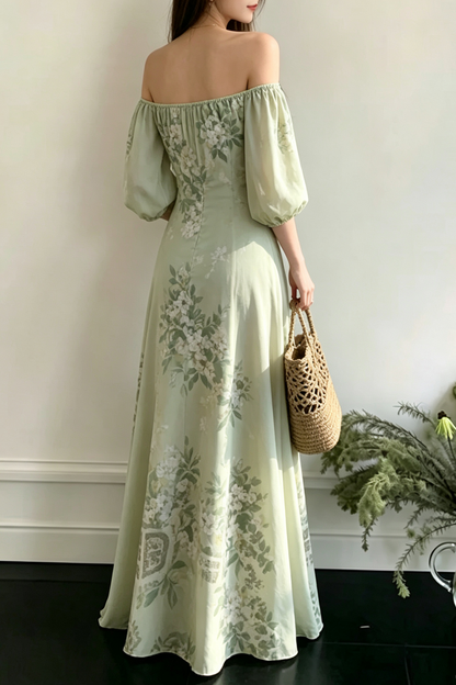 Breathable Two-Way Wear Eco Recycled Cotton Dress - Light Green