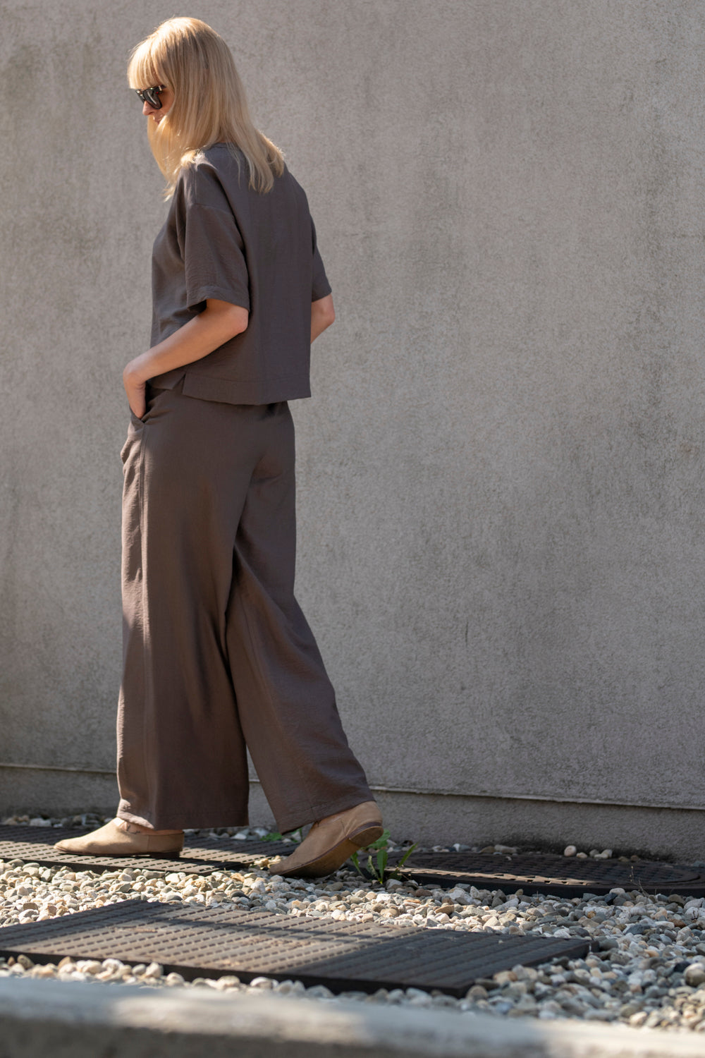Echo oversize t-shirt – cocoa