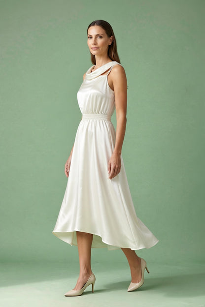 Mediterranean Holiday breathable viscose crepe or linen blend Two-Piece Set for day-to-evening warm sand breathable viscose crepe or linen blend Two-Piece Set - product view 3