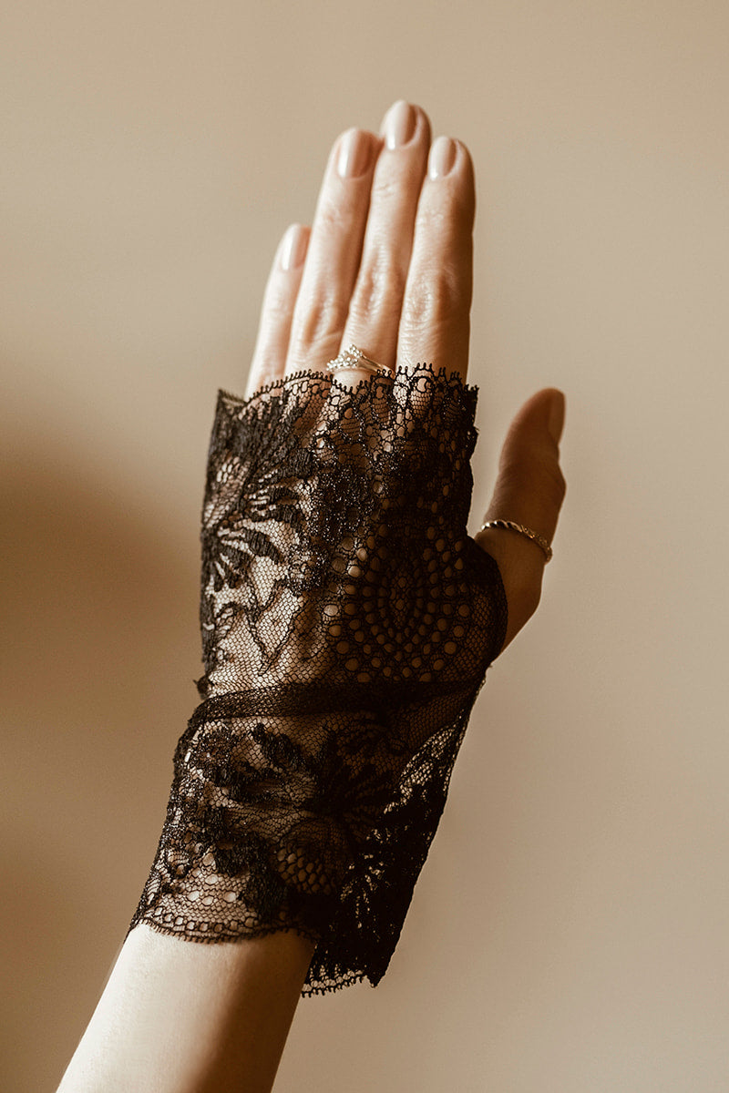 Lace gloves - Black Melody