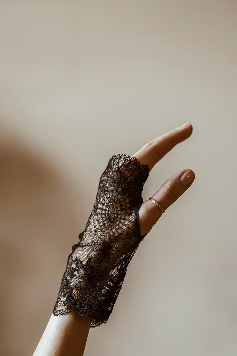 Lace gloves - Black Melody