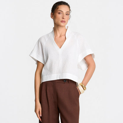 Miss Vivien White Blouse
