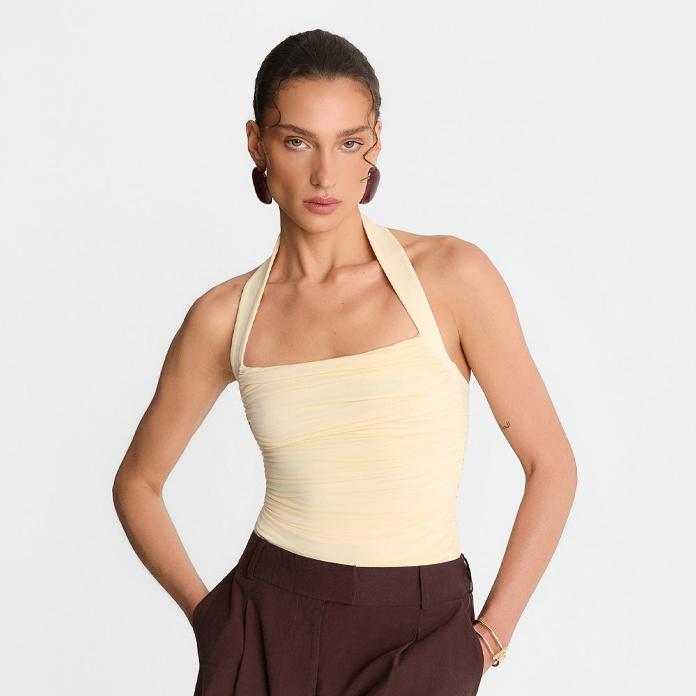 Miss Lisa Butter Yellow Bodysuit